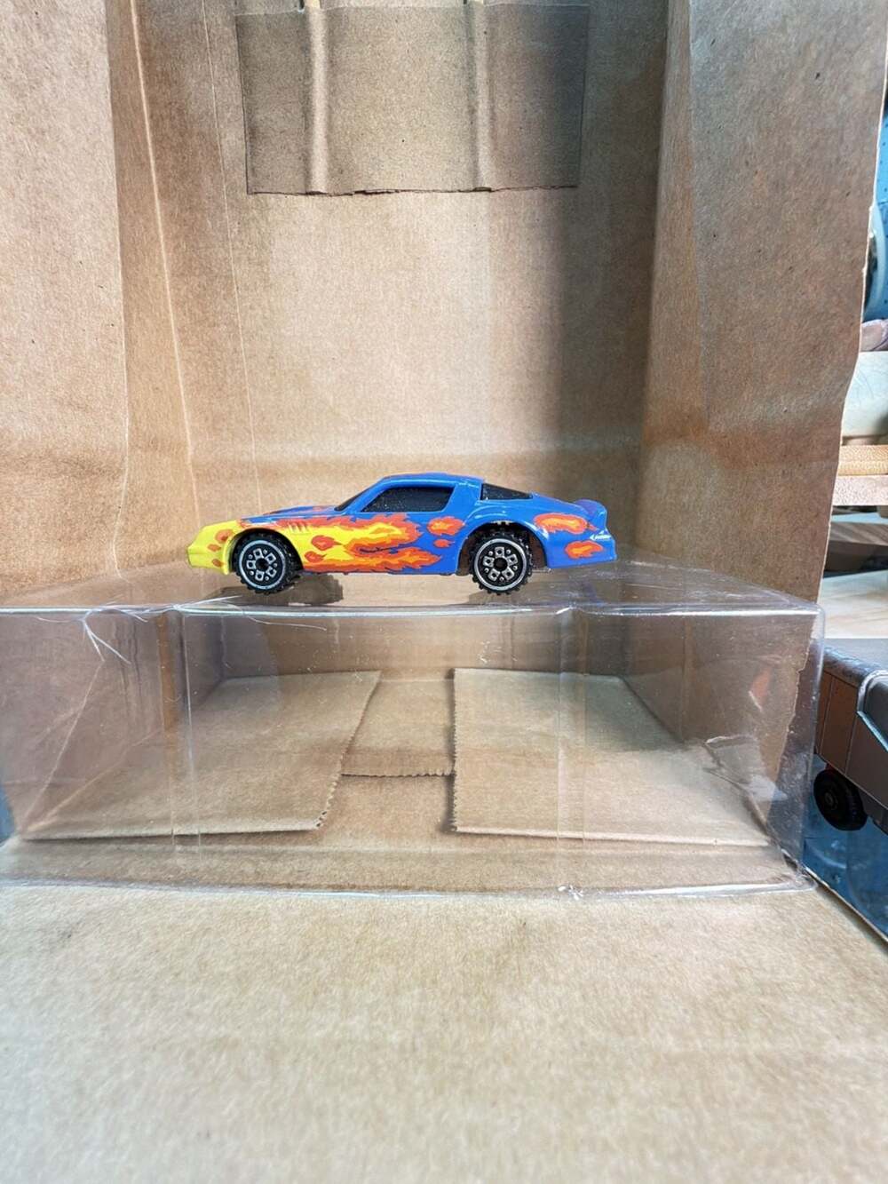 Hot Wheels 1982 Chevrolet Camaro Z28 Blue Flames Diecast Toy Car